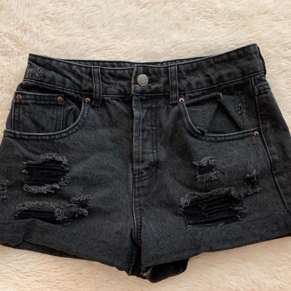 Forever 21 High Waisted Ripped Jean Shorts